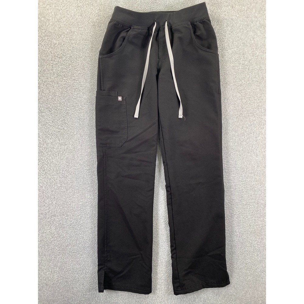 FIGS Kade Scrub Pants Women XS Black Technical Collection Cargo Nursing Medical